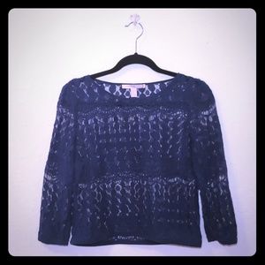Deep Blue Lace Forever 21 Top